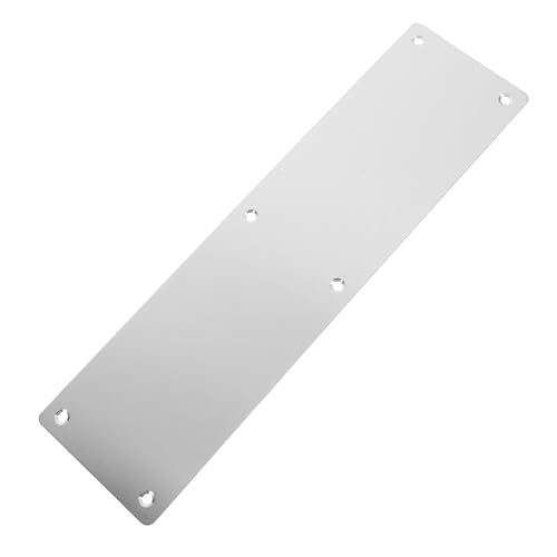 ANDRESLAD Edelstahl Türdrückerplatte Feuerbeständig Innenbereich Robuste Pushplatte für Zimmertüren Langlebig Einfach zu Montieren Ersetzen Modernes Design von ANDRESLAD