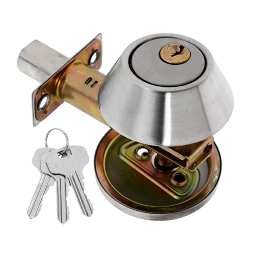 ANDRESLAD Einseitiges Edelstahl türschloss mit Zusatzsicherung Türstärke Robustes Riegelschloss mit Kupferkern schlüssel Modernes Einsteckschloss für Innen Außentüren ANDRESLAD Einseitiges Edelstahl türschloss mit Zusatzsicherung Türstärke Robustes Riegelschloss mit Kupferkern schlüssel Modernes Einsteckschloss für Innen Außentüren von ANDRESLAD