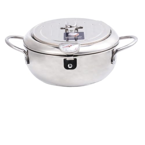 ANDRESLAD Frittier-topf mit Ölfilter und Thermometer Temperaturkontrollierbarer Mini-frittiertopf Kompatibel für Gasherd und Induktionskochfeld Langlebiges Material Gleichmäßige ANDRESLAD Frittier-topf mit Ölfilter und Thermometer Temperaturkontrollierbarer Mini-frittiertopf Kompatibel für Gasherd und Induktionskochfeld Langlebiges Material Gleichmäßige von ANDRESLAD