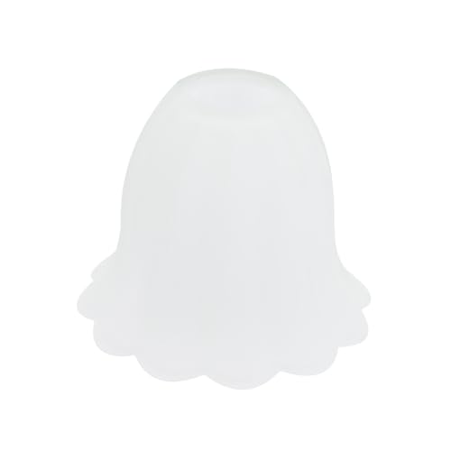 ANDRESLAD Frostglas Lampenschirm Blütenform Glaslampenschirm Deckenlampenabdeckung Schraubsockel Für Hängelampe Wandlampe Wohnzimmer Schlafzimmer Büro von ANDRESLAD