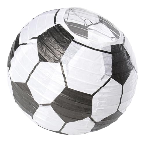 ANDRESLAD Fußball Papierlaterne Kinderzimmer Deko Hängedekoration Für Jungen Laterne Für Kindergarten Klassenzimmer Kindergeburtstag Party Deko von ANDRESLAD