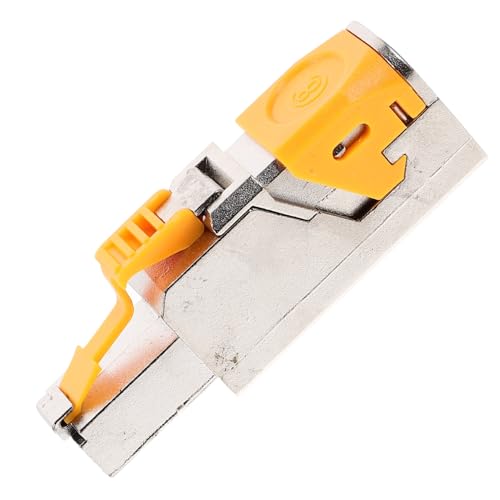 ANDRESLAD Geschirmter Netzwerkstecker Werkzeuglos Goldplattierter Korrosionsbeständiger Modularer Ethernet Connector Pass Through für Gigabit Gbit Lan Kompatibel mit Cata Geräten von ANDRESLAD