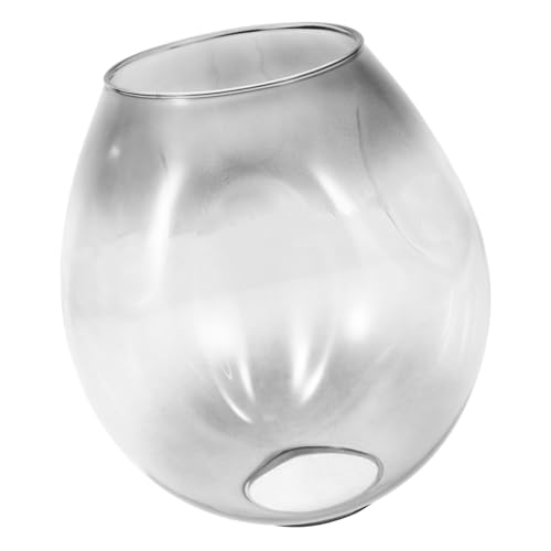 ANDRESLAD Glas Lampenschirm Transparent Øcm Kleiner Deckenlampenschirm Ersatz für Pendelleuchte Leichtes Einfache Montage Moderner Lampenschirm für Wohnzimmer Schlafzimmer Flur Hotel von ANDRESLAD