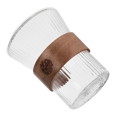 ANDRESLAD Glas zahnputzbecher mit Holz wickeldesign Eleganter Transparenter Mundspülbecher Vielseitiger Trinkbecher für Badezimmer und Tägliche Mundpflege rutschfest und Langlebig ANDRESLAD Glas zahnputzbecher mit Holz wickeldesign Eleganter Transparenter Mundspülbecher Vielseitiger Trinkbecher für Badezimmer und Tägliche Mundpflege rutschfest und Langlebig von ANDRESLAD