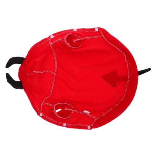 ANDRESLAD Halloween Haustierkostüm Teufel Design Warmes Hundekostüm für Welpen Cosplay Verkleidung für Halloween Party und Alltag von ANDRESLAD