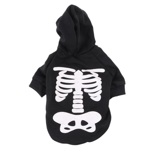ANDRESLAD Halloween Hunde Kostüm Luminous Skelett Muster Haustierkleidung für Kleine Hunde und Katzen Schwarz Bedruckt Leichte Waschbare Hundebekleidung für Spaziergänge und Indoor-nutzung ANDRESLAD Halloween Hunde Kostüm Luminous Skelett Muster Haustierkleidung für Kleine Hunde und Katzen Schwarz Bedruckt Leichte Waschbare Hundebekleidung für Spaziergänge und Indoor-nutzung von ANDRESLAD