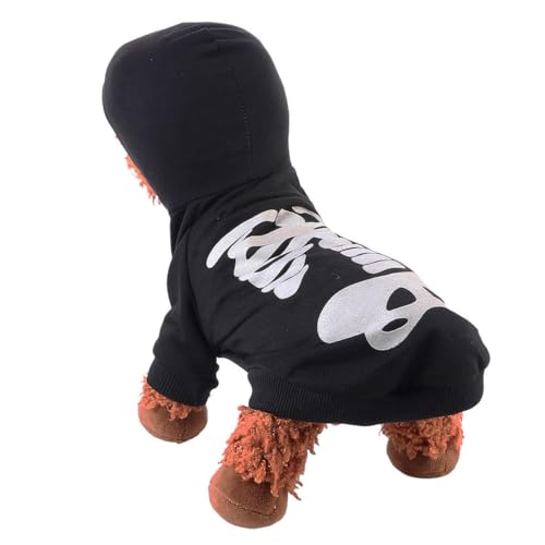 ANDRESLAD Halloween Hundekostüm Nachleuchtend Skeletthund Jumpsuit Haustierkleidung Für Kleine Mittelgroße Hunde Atmungsaktiv Leicht Waschbar Für Halloweenparty Alltag ANDRESLAD Halloween Hundekostüm Nachleuchtend Skeletthund Jumpsuit Haustierkleidung Für Kleine Mittelgroße Hunde Atmungsaktiv Leicht Waschbar Für Halloweenparty Alltag von ANDRESLAD