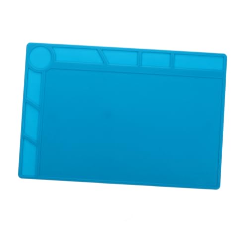 ANDRESLAD Hitzebeständige Silikonarbeitsmatte mit Wärmedämmung Elektronik Reparaturstation Pad mit Rillen für Kleinteile Geeignet für Werkstatt und Computerwartung ANDRESLAD Hitzebeständige Silikonarbeitsmatte mit Wärmedämmung Elektronik Reparaturstation Pad mit Rillen für Kleinteile Geeignet für Werkstatt und Computerwartung von ANDRESLAD