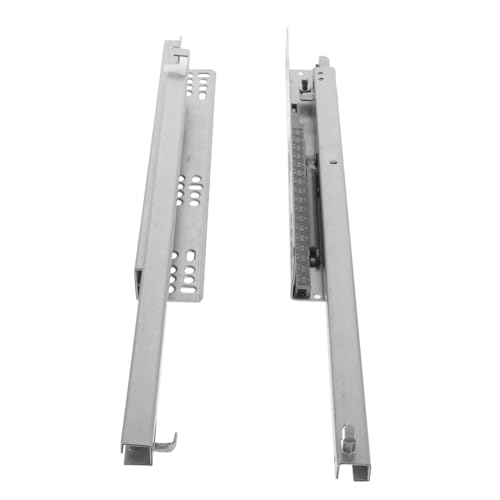 ANDRESLAD Hydraulische Dämpfung Schubladenschienen Teilige Soft Close Ausziehschienen Leiser Vollauszug Belastbar für Haushaltsmöbel und Schränke von ANDRESLAD