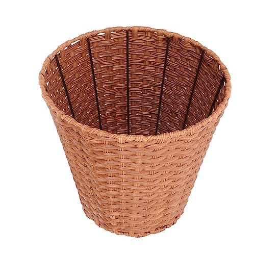ANDRESLAD Imitation Rattan Woven Aufbewahrungseimer Praktischer Kunststoff Müllbehälter für Zuhause Küche und Wohnzimmer Rustikales Design Langlebig und Vielseitig Verwendbar ANDRESLAD Imitation Rattan Woven Aufbewahrungseimer Praktischer Kunststoff Müllbehälter für Zuhause Küche und Wohnzimmer Rustikales Design Langlebig und Vielseitig Verwendbar von ANDRESLAD