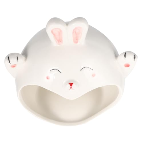 ANDRESLAD Keramik Kleintierhaus mit Zwei Eingängen Niedliches Hamster Meerschweinchen Versteck Kühles Haustiernest Geruchsneutral Langlebig für Kleine Haustiere zum Schlafen und Ausruhen von ANDRESLAD