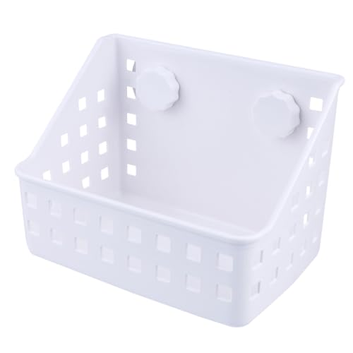 ANDRESLAD Kleintier Manger Rack aus Kunststoff mit Saugnapf Gras Halter für Kaninchen Meerschweinchen und Chinchilla Platzsparender Futterspender für Käfige Praktische Futterstation für von ANDRESLAD