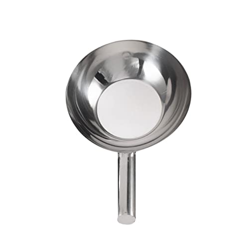 ANDRESLAD Kurzstieliger Flacher Wasserschöpfer aus Edelstahl Multifunktionaler Küchenschöpflöffel und Gartenschöpfer für Kochen Blumengießen Gemüse Obstwäsche Praktisch und Langlebig von ANDRESLAD