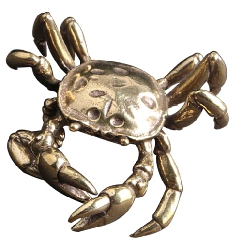 ANDRESLAD Messing Krabben Skulptur Retro Stil Feine Verarbeitung Langlebige Dekofigur für Wohn Büro Tischdekoration Einzigartiges Sammlerobjekt ANDRESLAD Messing Krabben Skulptur Retro Stil Feine Verarbeitung Langlebige Dekofigur für Wohn Büro Tischdekoration Einzigartiges Sammlerobjekt von ANDRESLAD