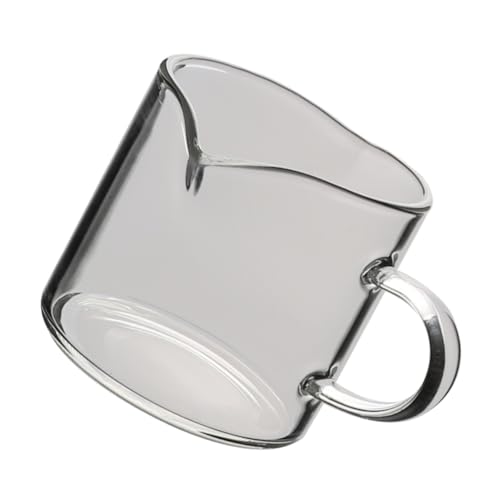 ANDRESLAD Milchaufschäumer Kännchen Glas Doppelmund Design Ergonomischer Griff für Latte Art Milchkanne Milchschaum Milchaufschäumer Tasse Cremekännchen Praktisch Leicht zu Reinigen ANDRESLAD Milchaufschäumer Kännchen Glas Doppelmund Design Ergonomischer Griff für Latte Art Milchkanne Milchschaum Milchaufschäumer Tasse Cremekännchen Praktisch Leicht zu Reinigen von ANDRESLAD