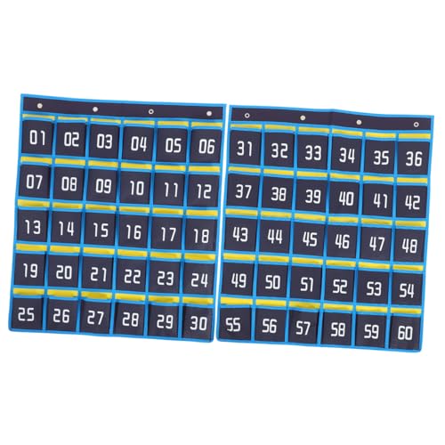 ANDRESLAD Nummerierter Hängender Handy-organizer für Klassenzimmer Über-tür Aufbewahrungstasche Praktischer Mehrfach-taschenhalter für Mobiltelefone und Kleinteile Dunkelblau ANDRESLAD Nummerierter Hängender Handy-organizer für Klassenzimmer Über-tür Aufbewahrungstasche Praktischer Mehrfach-taschenhalter für Mobiltelefone und Kleinteile Dunkelblau von ANDRESLAD