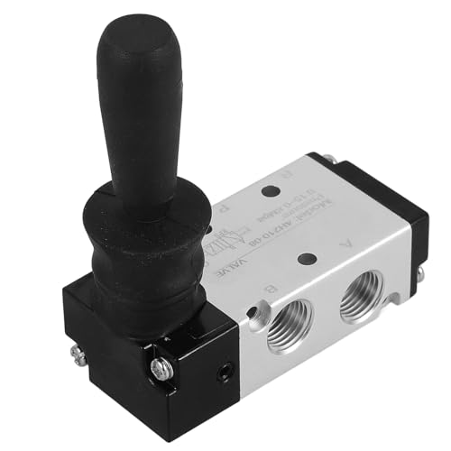 ANDRESLAD Pneumatisches Handhebel steuerventil aus Aluminiumlegierung Manuelles Umschaltventil für Zylinderluftventile Mechanisches Luftsteuerungsventil Robust und Vielseitig Einsetzbar von ANDRESLAD