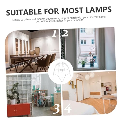 ANDRESLAD Praktischer Vintage Lampenschirmrahmen aus Robustem Metall Vielseitiger DIY Lampenrahmen für Deckenleuchten und Tischlampen Einfach zu Montieren Geeignet für Zuhause und Hotel von ANDRESLAD