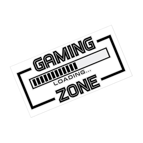 ANDRESLAD Reflektierender Loading Spielbereich Wandaufkleber Selbstklebend Leuchtend bei Nacht Blaues LED Gaming Zimmer Dekor Einfache Anbringung Party Kinderzimmer Wanddeko von ANDRESLAD