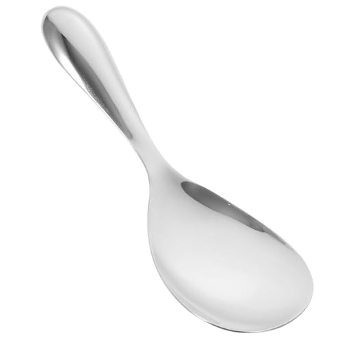 ANDRESLAD Reislöffel aus Edelstahl Hitzebeständig Glatte Oberfläche Komfortabler Griff Vielseitiger Servierlöffel für Reis Salat und Küchenzubehör Spülmaschinenfest von ANDRESLAD