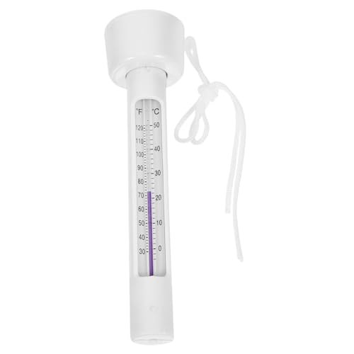 ANDRESLAD Reptilienthermometer Weiß Präzises Wasserthermometer für Aquarium und Terrarium Genaue Temperaturmessung Kompakt Langlebig für Schwimmbäder und Reptilienhabitate von ANDRESLAD