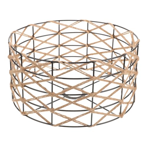 ANDRESLAD Retro Lampenschirm aus Metall und Gewebtem Hanfseil Dekorativer Hängelampenschirm für Wohnzimmer Esszimmer und Laden Robuster Pendelleuchten schirm im Vintage stil ANDRESLAD Retro Lampenschirm aus Metall und Gewebtem Hanfseil Dekorativer Hängelampenschirm für Wohnzimmer Esszimmer und Laden Robuster Pendelleuchten schirm im Vintage stil von ANDRESLAD