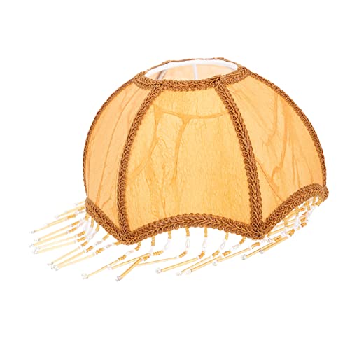 ANDRESLAD Retro Lampenschirm mit Quasten für Tischlampen Eleganter Viktorianischer Stil Dekorative Lampenabdeckung für Schlafzimmer und Wohnzimmer Hochwertige Materialien und Ansprechendes ANDRESLAD Retro Lampenschirm mit Quasten für Tischlampen Eleganter Viktorianischer Stil Dekorative Lampenabdeckung für Schlafzimmer und Wohnzimmer Hochwertige Materialien und Ansprechendes von ANDRESLAD