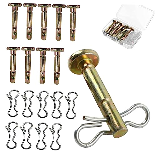 ANDRESLAD Schneefräse Ersatzteile Shear Pins und Cotter Pins Robust Kompatibel Schneekehrmaschinen Zubehör Schnell Installierbar Langlebig Leicht und Handlich von ANDRESLAD
