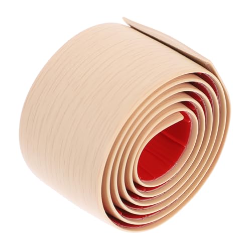 ANDRESLAD Selbstklebende PVC Bodenübergangsleiste Breit Holzoptik Flexibel Kratzfest für Laminat Teppichboden Übergangsprofil Rutschfest Einfache Montage von ANDRESLAD