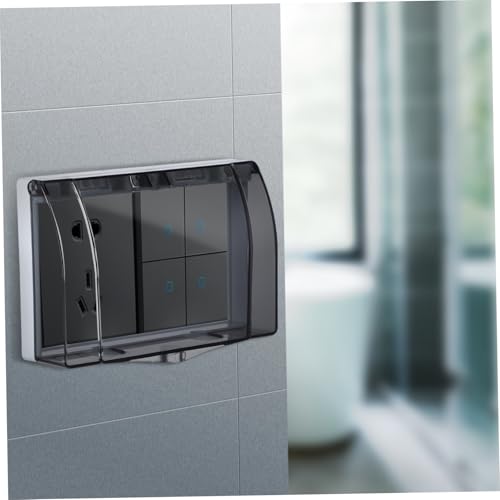 ANDRESLAD Selbstklebende Steckdosenabdeckung Modell Wasserdichter Elektrobox Schutz für Badezimmer Zuhause Spritzwassergeschützt Langlebig Einfache Wandmontage Sicherer Steckdosenschutz ANDRESLAD Selbstklebende Steckdosenabdeckung Modell Wasserdichter Elektrobox Schutz für Badezimmer Zuhause Spritzwassergeschützt Langlebig Einfache Wandmontage Sicherer Steckdosenschutz von ANDRESLAD