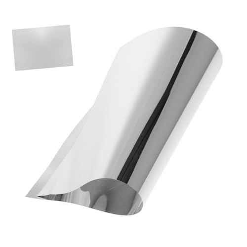 ANDRESLAD Selbstklebender Flexibler Kunststoffspiegel PC Spiegelplatte Bruchsicher Hoher Klarheit DIY Bastelspiegel für Kinderzimmer Kindergarten Wanddekoration von ANDRESLAD