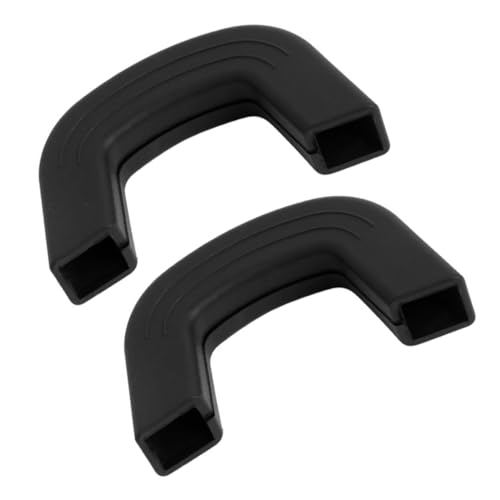 ANDRESLAD Silikon Topfgriff Schutz Hitzebeständig Topfhülle Anti rutsch Topfgriffabdeckung für Wok Pfanne Suppentopf Hitzebeständig und Langlebig Großer Schwarzer Topfgriffschutz von ANDRESLAD