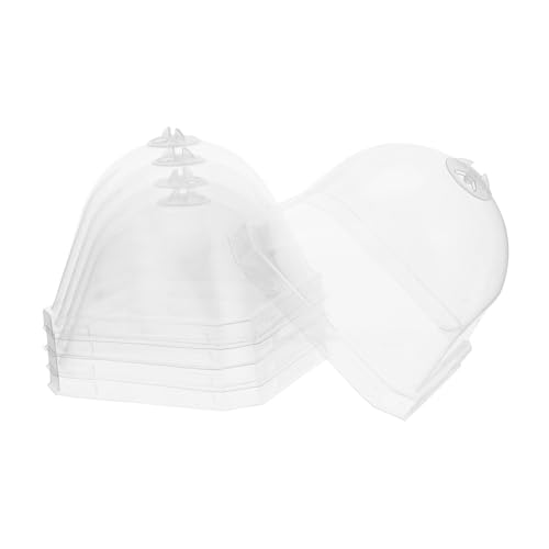 ANDRESLAD Transparente Pflanzenschutzhaube aus Kunststoff Robuste Anzuchtglocke mit Dicht Schließendem Domeffekt Frostsichere Pflanzenabdeckung für Gesunde Pflanzenanzucht und Gewächshaus von ANDRESLAD