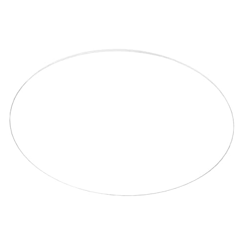 ANDRESLAD Transparente Runde Acrylscheibe Klare Kunststoffscheibe für DIY Handwerk Acrylplatte als Bilderrahmen Glasersatz und Bastelprojekte von ANDRESLAD