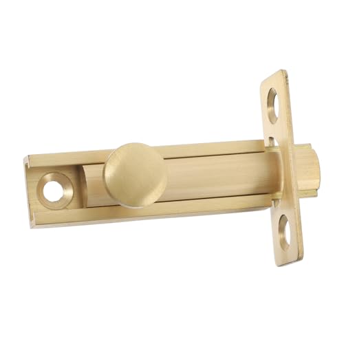 ANDRESLAD Türriegel Schiebetürschloss aus Messing Lang Vielseitig Montierbar für Schlafzimmer Scheunen Schiebetüren Zuverlässiger Schrankverschluss für Privatsphäre und Goldfarben von ANDRESLAD