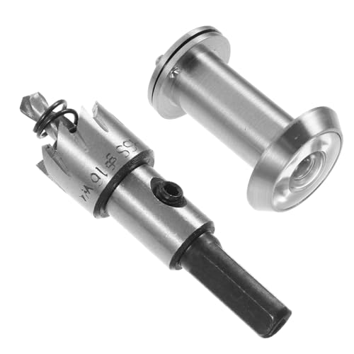 ANDRESLAD Türspion Set Mit Bohrer Hochwertiger Metall Sicherheitsspion Mit Sichtschutz Für Haustür Wohnungstür Security Door Viewer Peephole von ANDRESLAD
