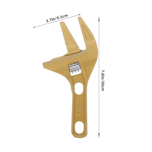 ANDRESLAD Verstellbarer Rollgabelschlüssel aus Leichtem mit Ratschenfunktion Drehung für Sanitärarmaturen Waschbecken Wasserrohre Robustes Multifunktionswerkzeug von ANDRESLAD
