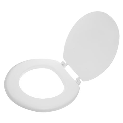 ANDRESLAD Weicher Toilettensitz aus Schaumstoff Dicke Langlebige Konstruktion Leicht zu Reinigen Komfortabler Ovaler Wc sitz für Zuhause und Ältere Menschen Langsame Schließfunktion von ANDRESLAD
