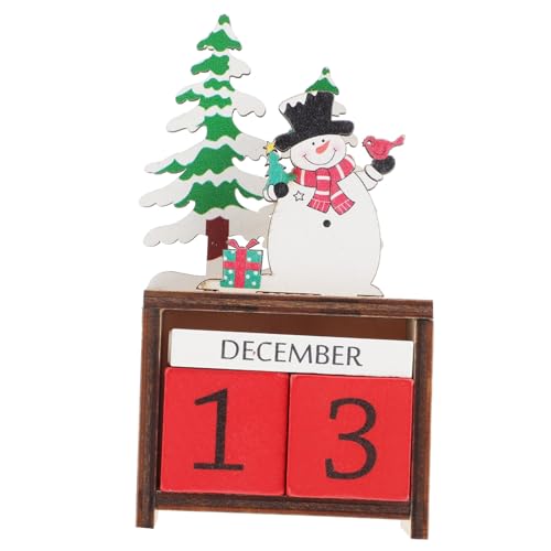 ANDRESLAD Weihnachtlicher Holzblock Adventskalender Schneemann Desktop Kalender zum Datum Einstellen Kreative Weihnachtsdeko und Geschenkidee für Familie und Freunde ANDRESLAD Weihnachtlicher Holzblock Adventskalender Schneemann Desktop Kalender zum Datum Einstellen Kreative Weihnachtsdeko und Geschenkidee für Familie und Freunde von ANDRESLAD