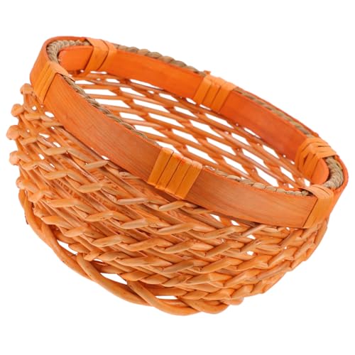 ANDRESLAD Wunderschöner Geflochtener Brotkorb aus Rattan Vielseitiger Aufbewahrungskorb für Obst und Kleinigkeiten Dekorativer Küchenkorb in Honigfarbe Rustikales Design für Hausgebrauch ANDRESLAD Wunderschöner Geflochtener Brotkorb aus Rattan Vielseitiger Aufbewahrungskorb für Obst und Kleinigkeiten Dekorativer Küchenkorb in Honigfarbe Rustikales Design für Hausgebrauch von ANDRESLAD