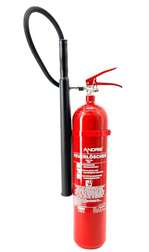 5kg CO2 Kohlendioxid ANDRIS Feuerlöscher EDV geeignet EN 3 inkl. ANDRIS® Prüfnachweis von Andris
