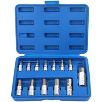 13-teiliger Innensechskant-Steckschlüsselsatz 1/2", 3/8", 1/4", Satz mit 13 Innensechskant-Steckschlüsseln 2-14 mm 13-teiliger Innensechskant-Steckschlüsselsatz 1/2", 3/8", 1/4", Satz mit 13 Innensechskant-Steckschlüsseln 2-14 mm von ANDYOU