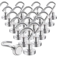 20 Stück Magnethaken, starke Neodym-Magnete, für Kühlschrank, Küche, Büro, Schule, Kreuzfahrten, robust von ANDYOU