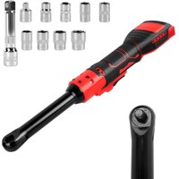 3/8" Akku-Ratschenschlüssel für Milwaukee M18 18V Akkus, 16 cm verlängerter Schaft, 320 U/min, 80 Nm, elektrischer Ratschenschlüssel mit LED-Licht von ANDYOU