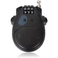 3-stelliges Zahlenschloss, Fahrradkabelschloss mit 70 cm langem Einzugskabel für Fahrräder und Roller – Schwarz von ANDYOU