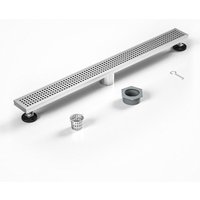 92 cm lange, gebürstete Edelstahl-Duschrinne mit herausnehmbarem Abflussgitter. Inklusive Haarsieb. 92 cm lange, gebürstete Edelstahl-Duschrinne mit herausnehmbarem Abflussgitter. Inklusive Haarsieb. von ANDYOU