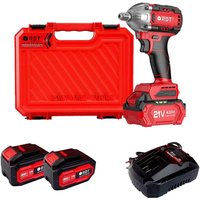 Akku-Schlagschrauber mit Bürstenlosmotor, zwei Akkus, 300 Nm Drehmoment, 21 V, für Auto und Haushalt Akku-Schlagschrauber mit Bürstenlosmotor, zwei Akkus, 300 Nm Drehmoment, 21 V, für Auto und Haushalt von ANDYOU