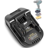 DM18M Akkuadapter für Makita 18V Akku-Werkzeuge, TPDL-Adapter mit USB-Anschluss, Umrüstung von Dewalt 20V Akkus und Milwaukee M18 18V Akkus auf von ANDYOU