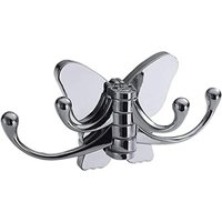 Dekorative Wandskulpturen, Metallhaken, drehbarer Bademantelhaken, Handtuchhalter, Gestell – poliertes Chrom von ANDYOU