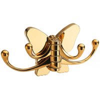 Dekorative Wandskulpturen, Metallhaken, drehbarer Kleiderständer, Handtuchhalter – Gold von ANDYOU